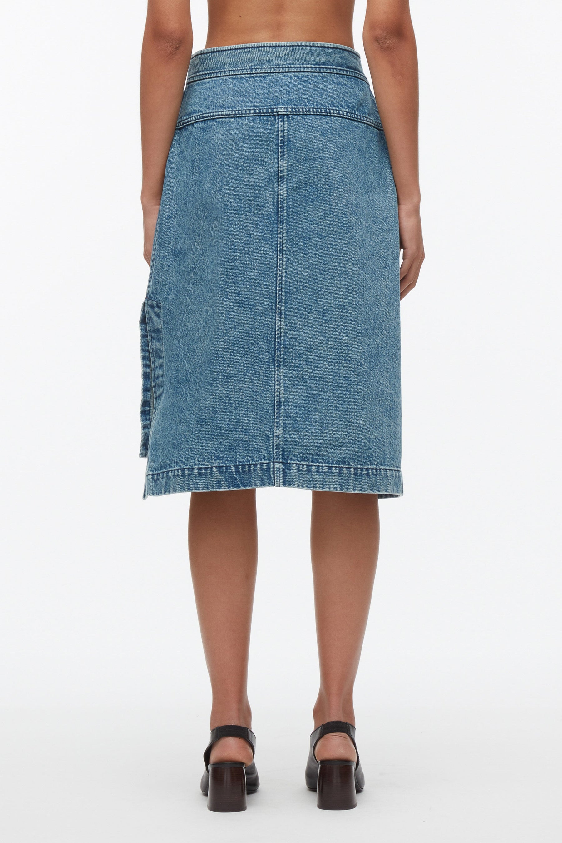 Blue Denim Wrap Skirt for Women Phillip Lim Stylish Skirts 3.1 — free download