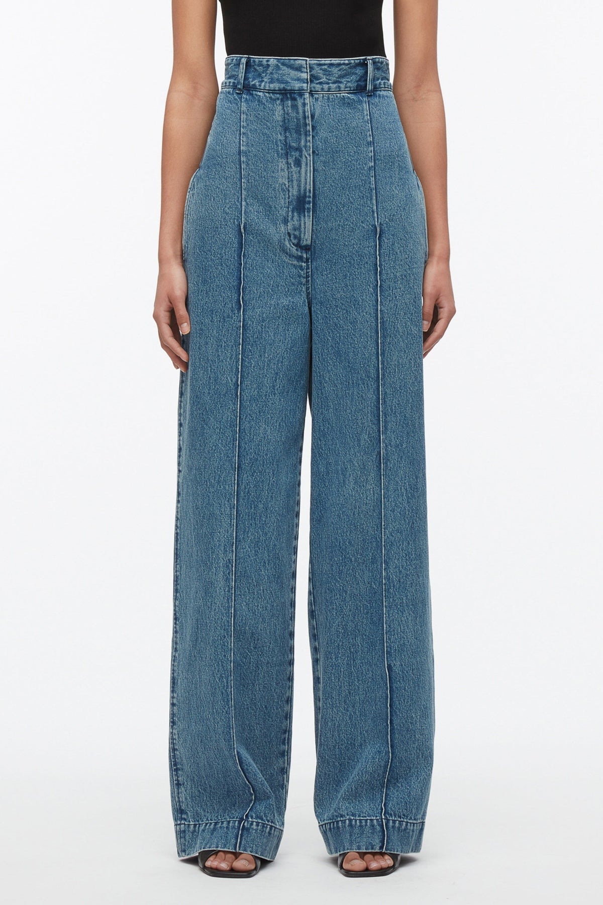 Blue High-Waisted Denim Trouser for Women | Phillip Lim Styles – 3.1 Phillip Lim