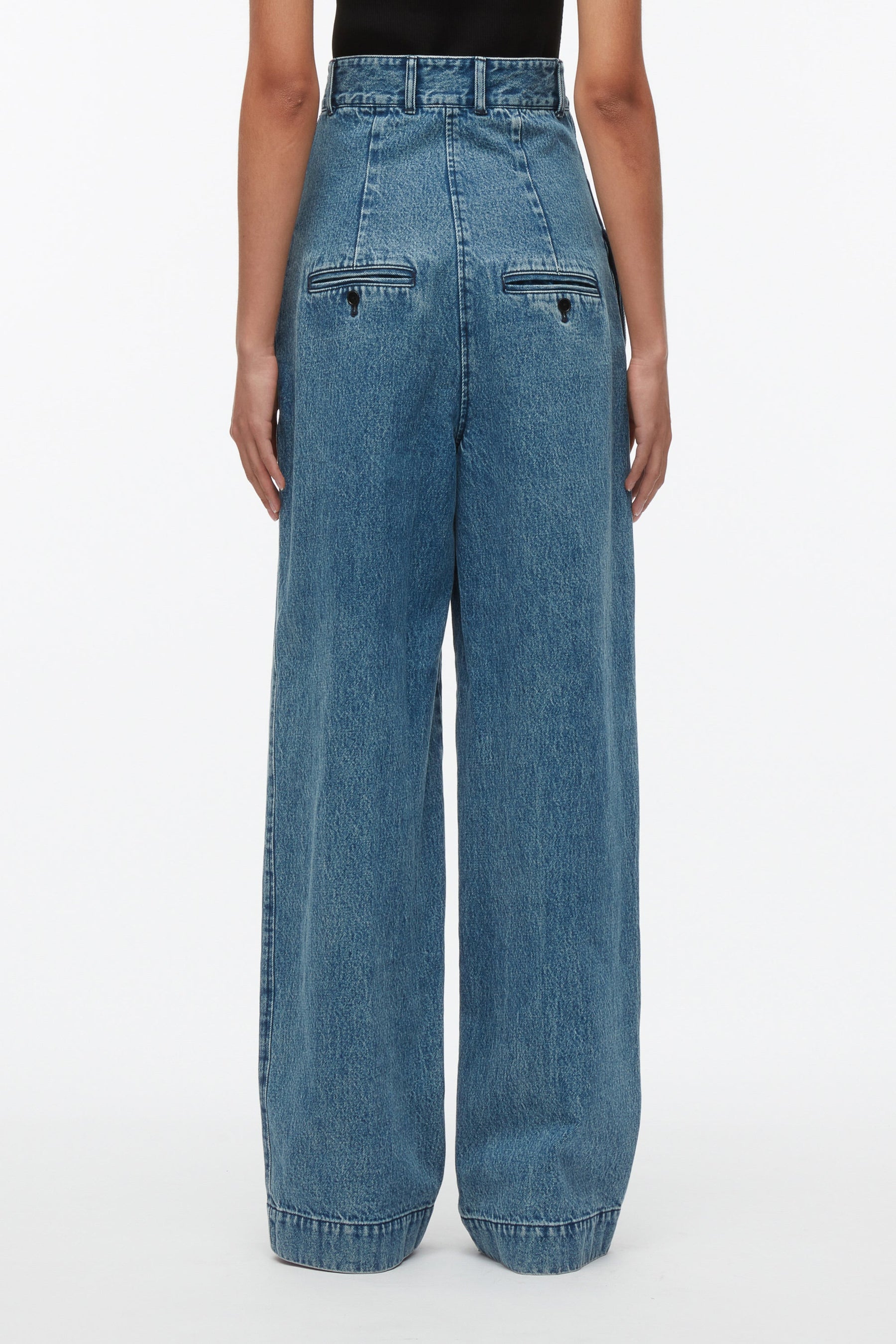 Denim Extreme High Waisted Trouser