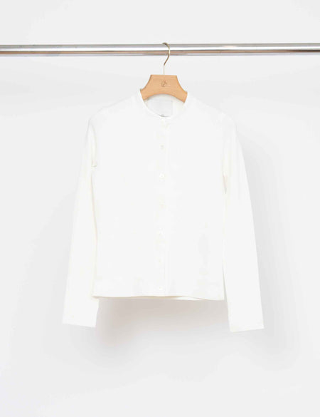 Wool Float Jacquard Long Sleeve Oversized Crewneck