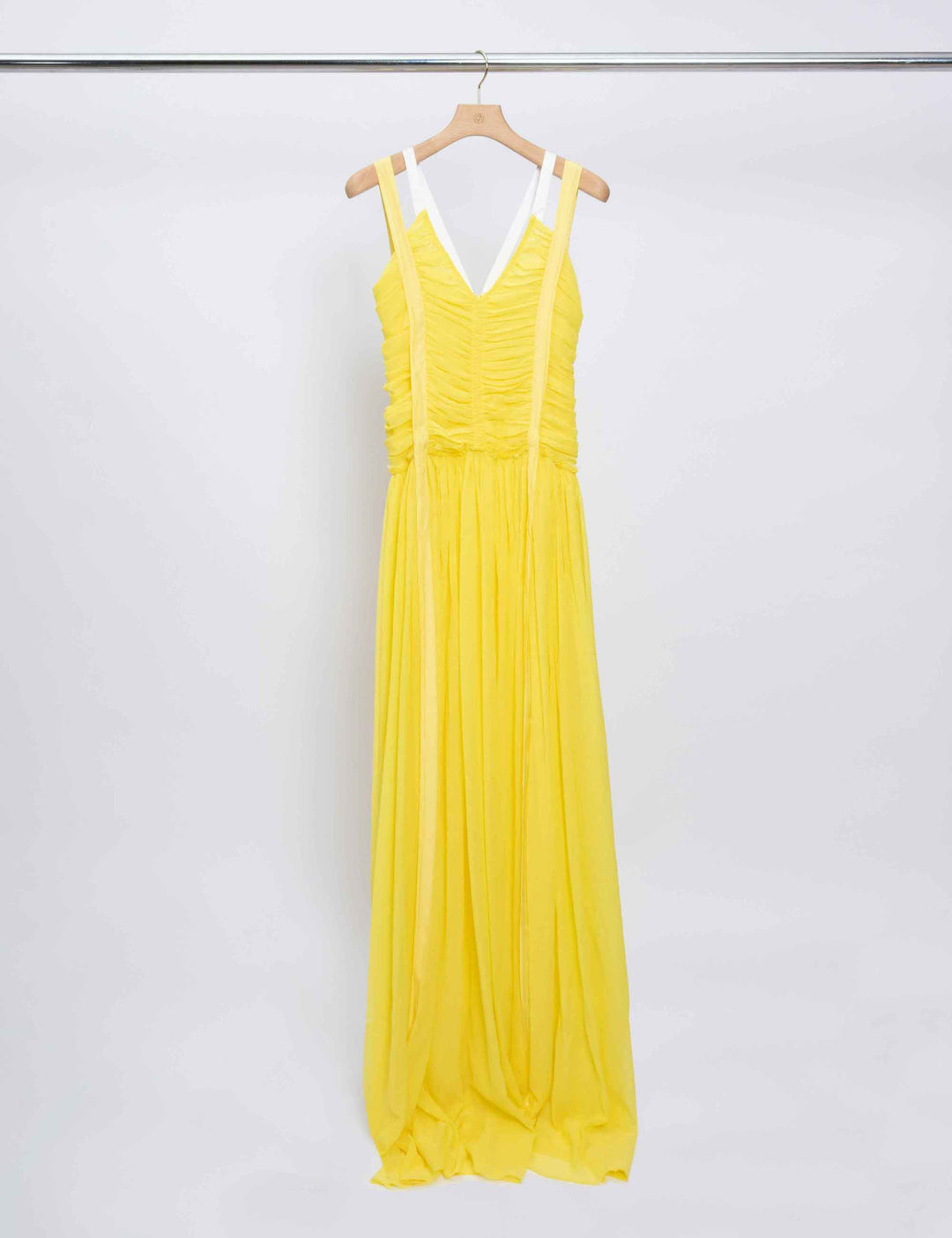 Ruched Chiffon Gown