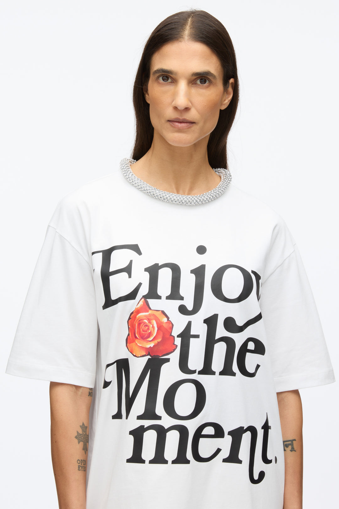 Enjoy The Moment Embellished Tee