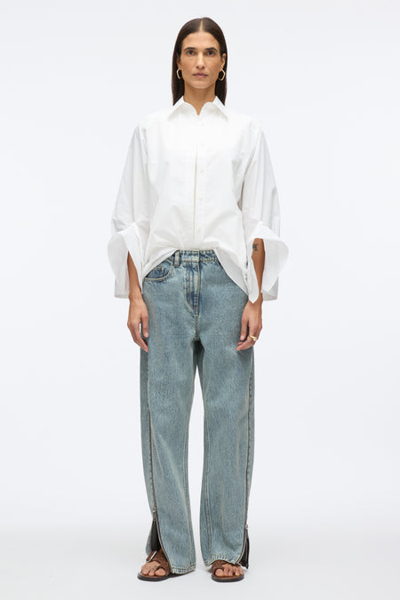 Curve Denim Pant with Zippers