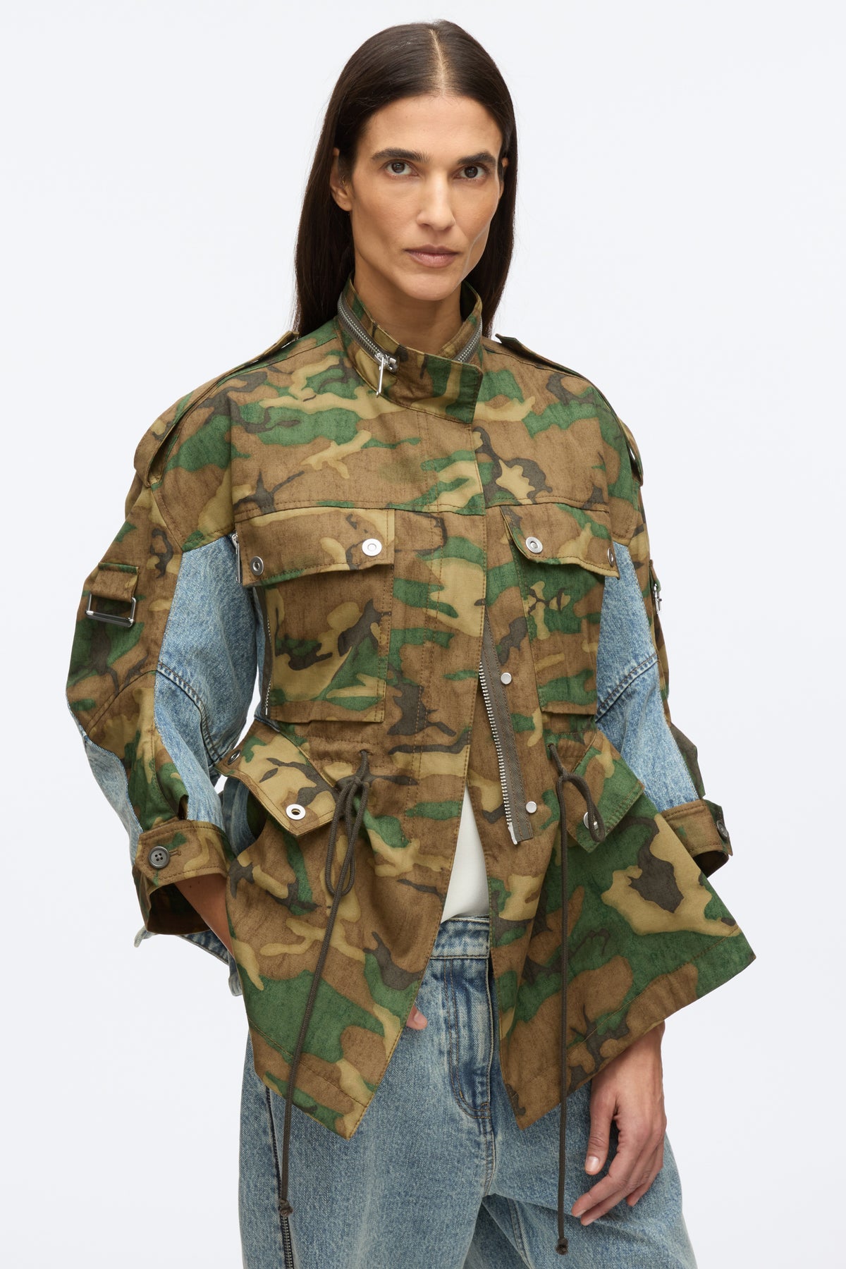Patchwork Camo Cinched Jacket – 3.1 Phillip Lim