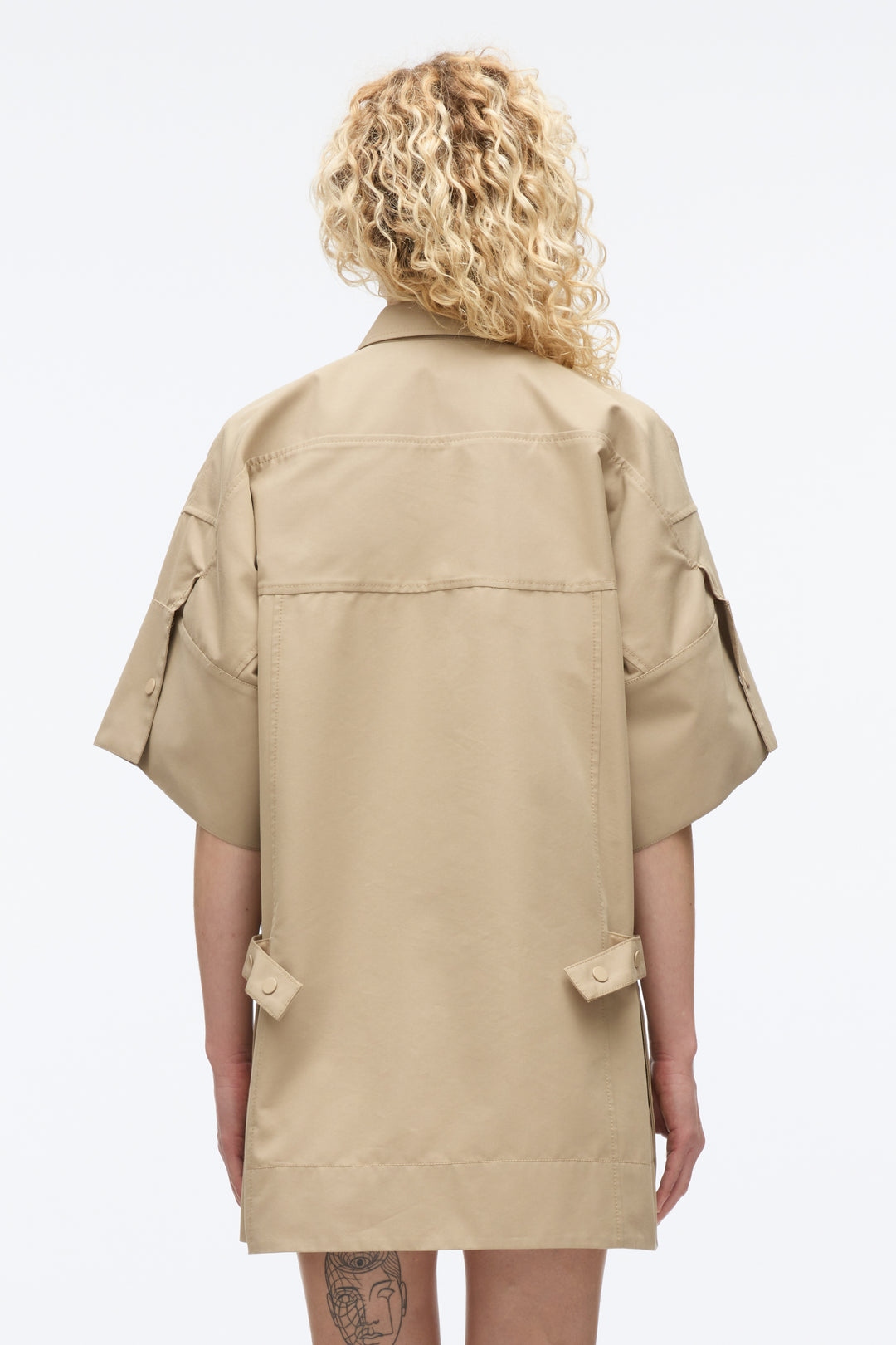 Cargo Mini Shirt Dress
