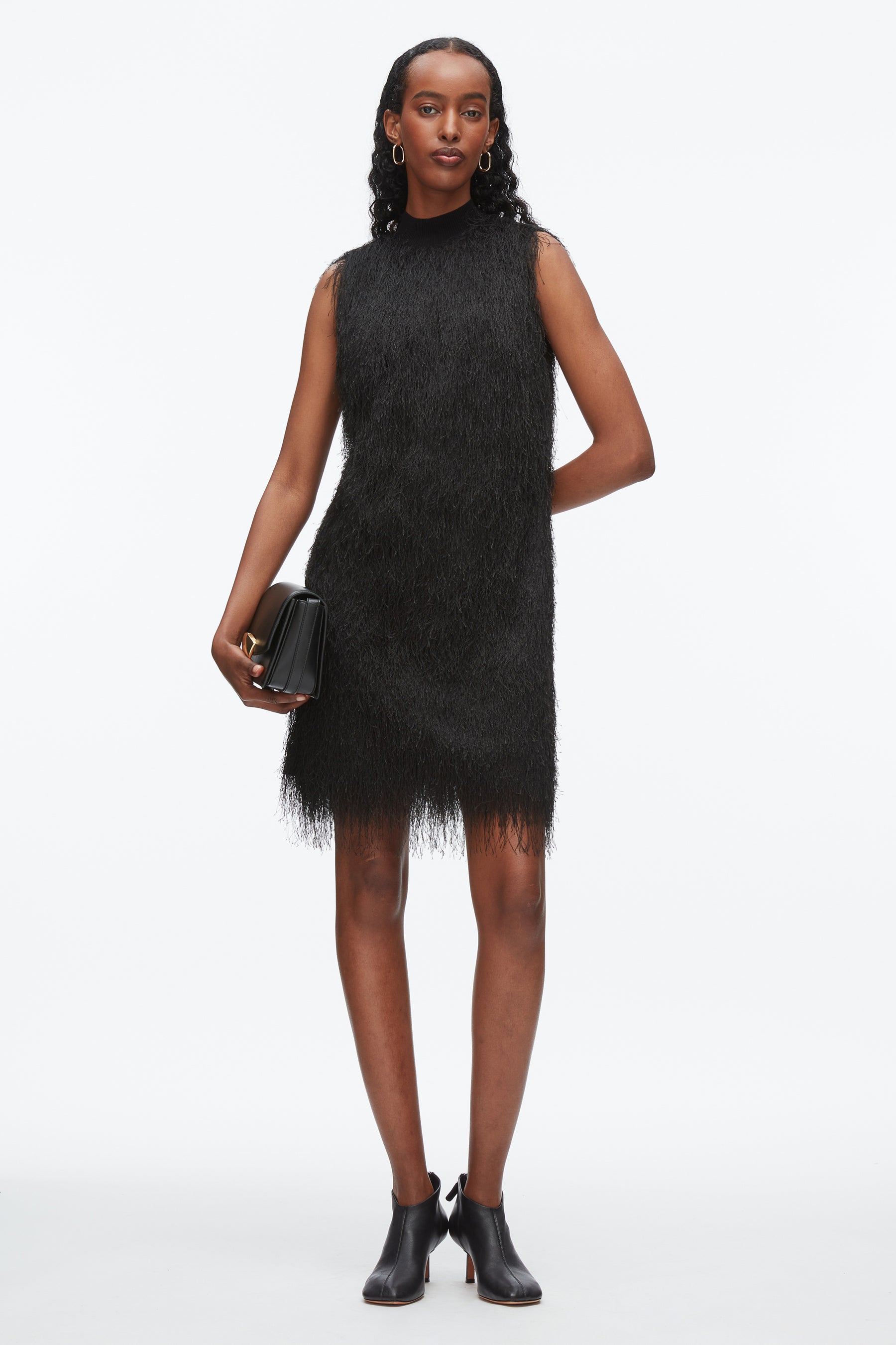 Fringe Mock Neck Shift Dress 3.1 Phillip Lim Fringe Mock Neck Shift Dress 3.1 Phillip Lim