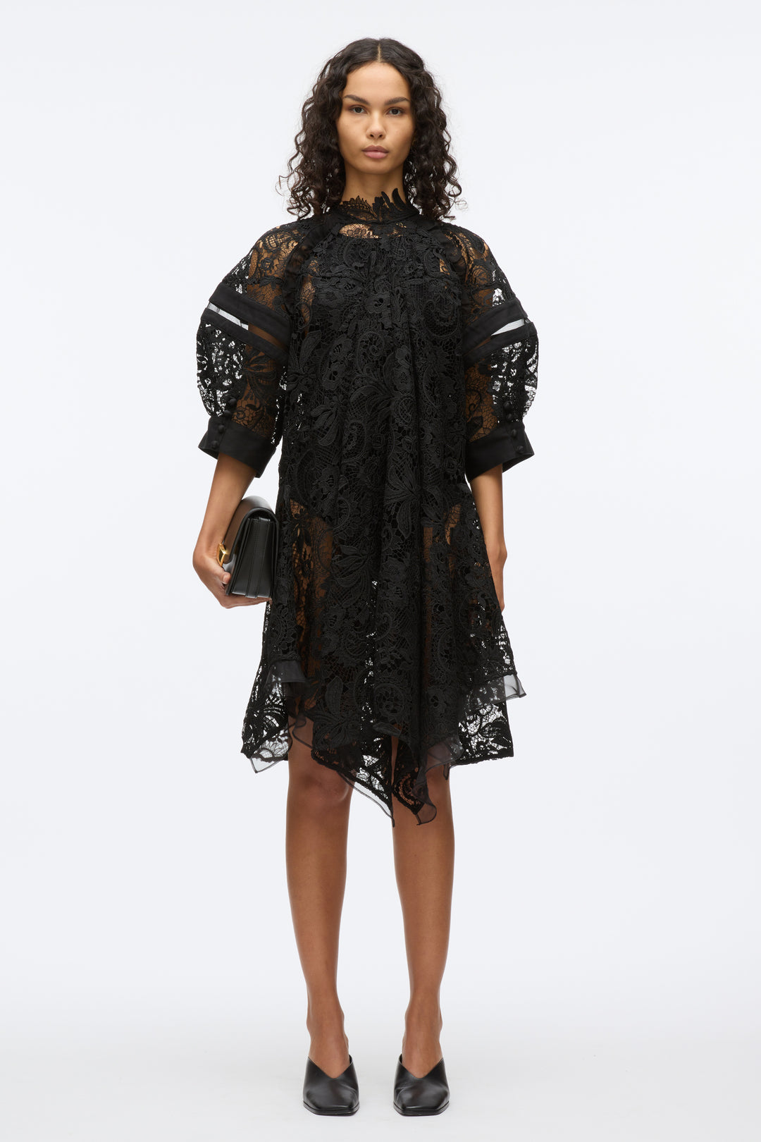 Embroidered Lace Handkerchief Dress