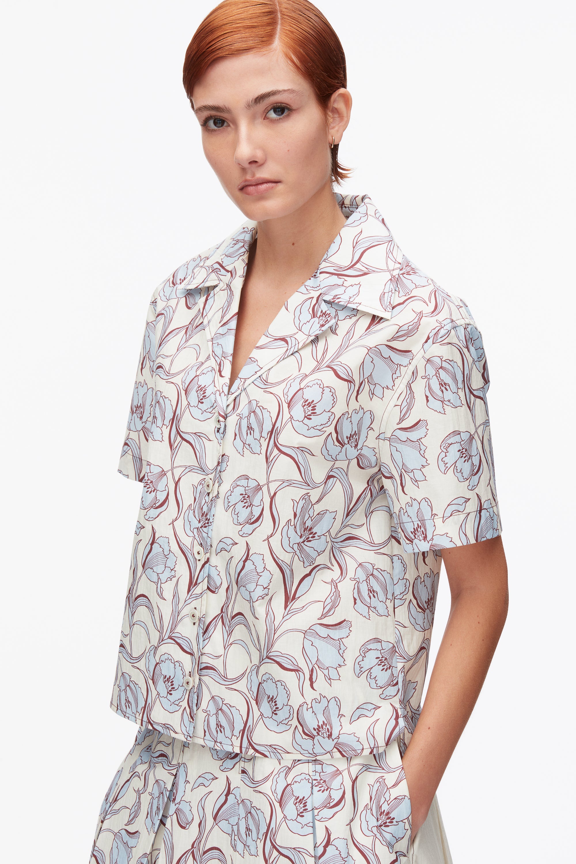 3.1 Phillip Lim コットン ポプリン 装飾ブラウス 3.1 Phillip Lim｜コットンポプリンブラウス