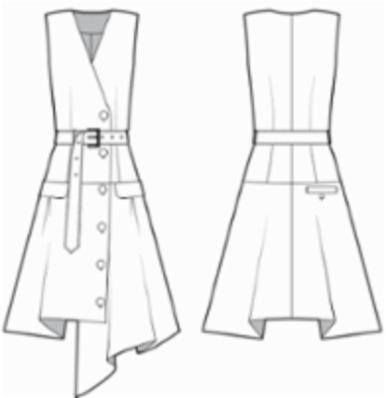 TWEED BELTED MIDI DRESS