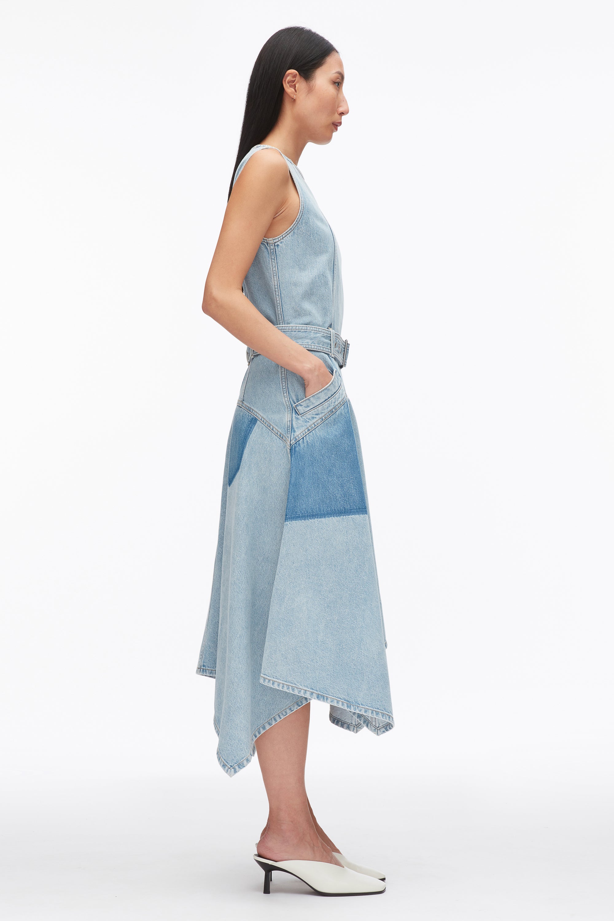リセルユニテット Ghost Patch Sleeveless Belted Midi Dress – 3.1 Phillip Lim