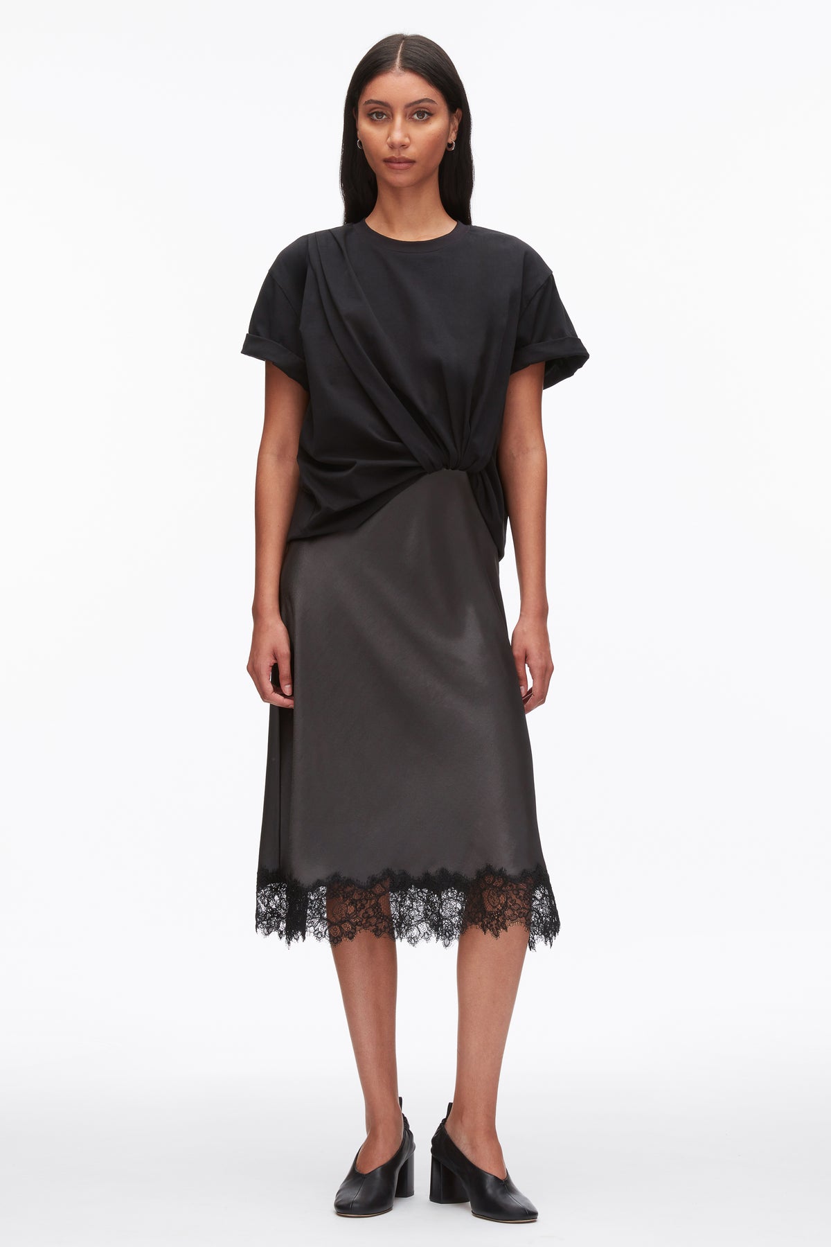slip dress with tee shirt What do you think about slip dresses for SN? Yay, nay? With t-shirt ok? What about the V necks? Doesn't it emphasize the vertical lines too much? : r/SoftNaturals