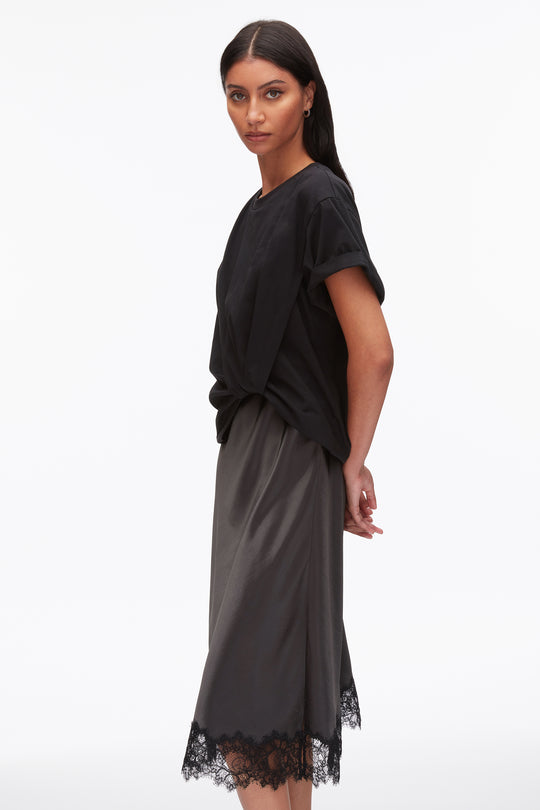phillip lim t shirt dress 3.1 Phillip Lim Striped Draped T-Shirt Dress