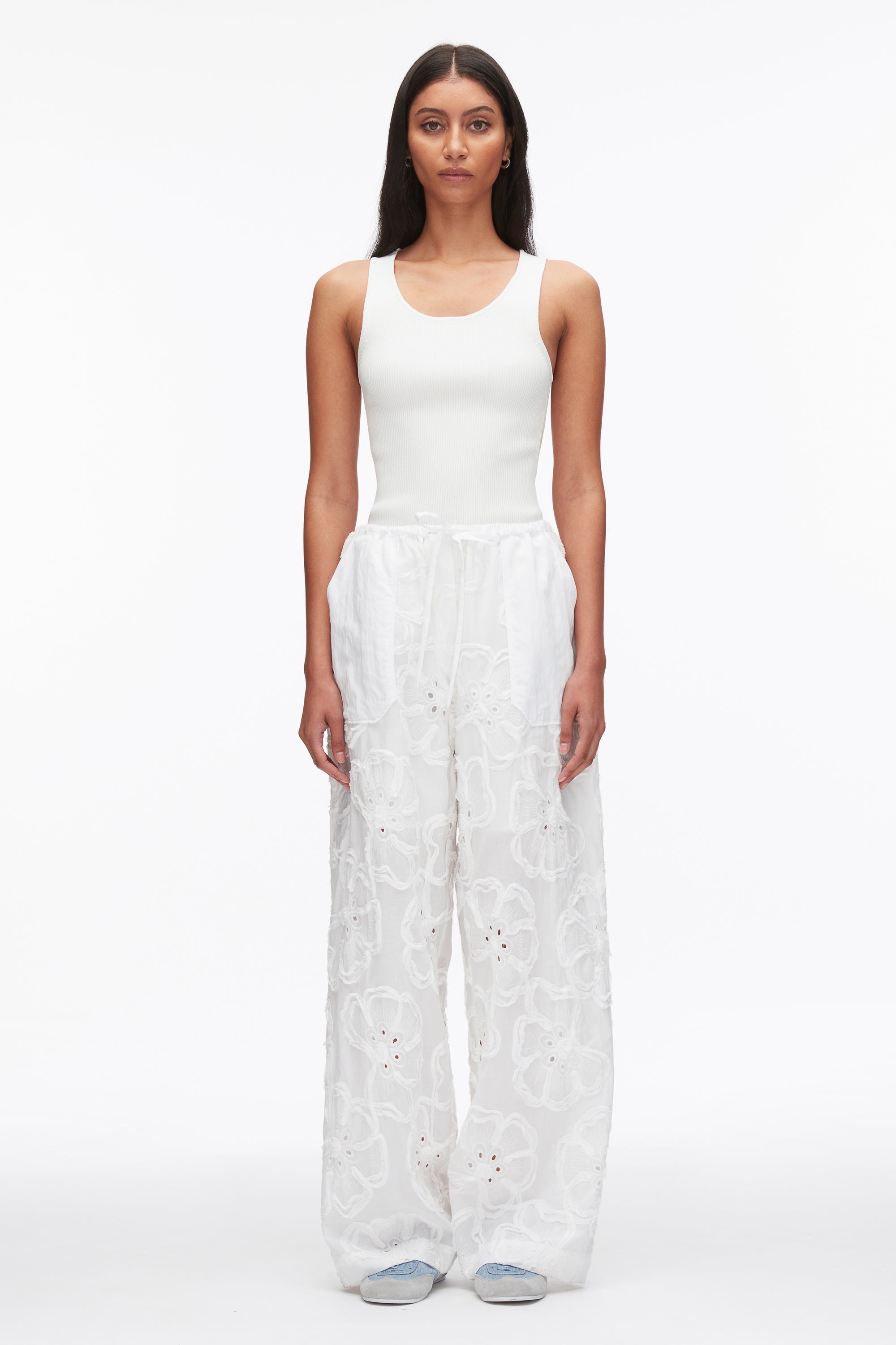 Embroidered Straight Leg Pull On Pants – 3.1 Phillip Lim