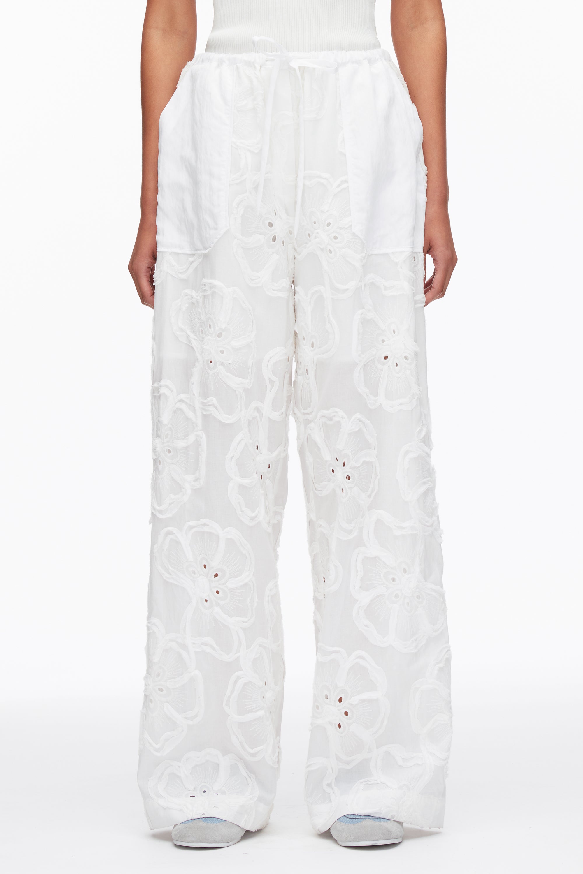 Embroidered Straight Leg Pull On Pants – 3.1 Phillip Lim