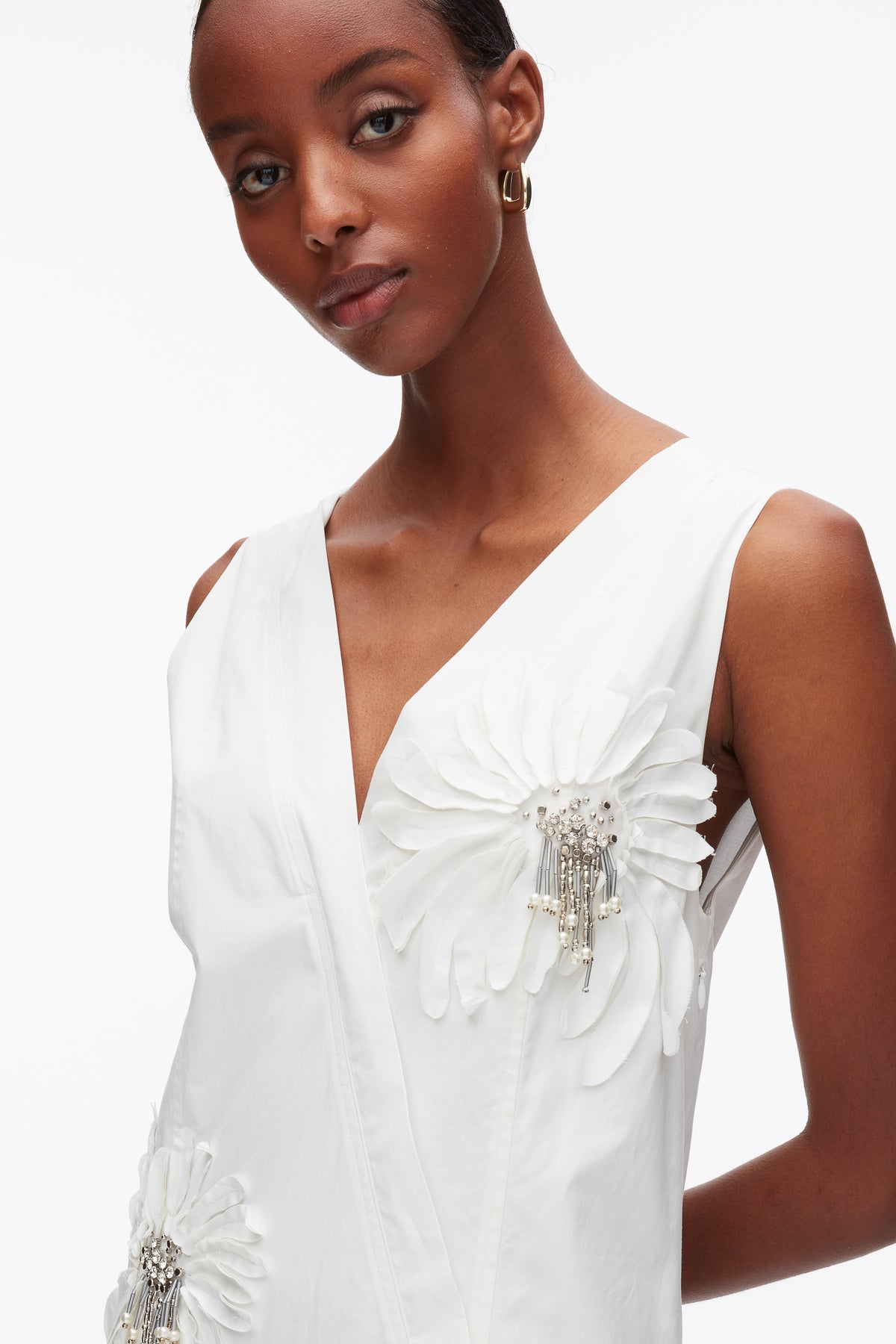 embroidered tank dress Esmeralda Tank Maxi