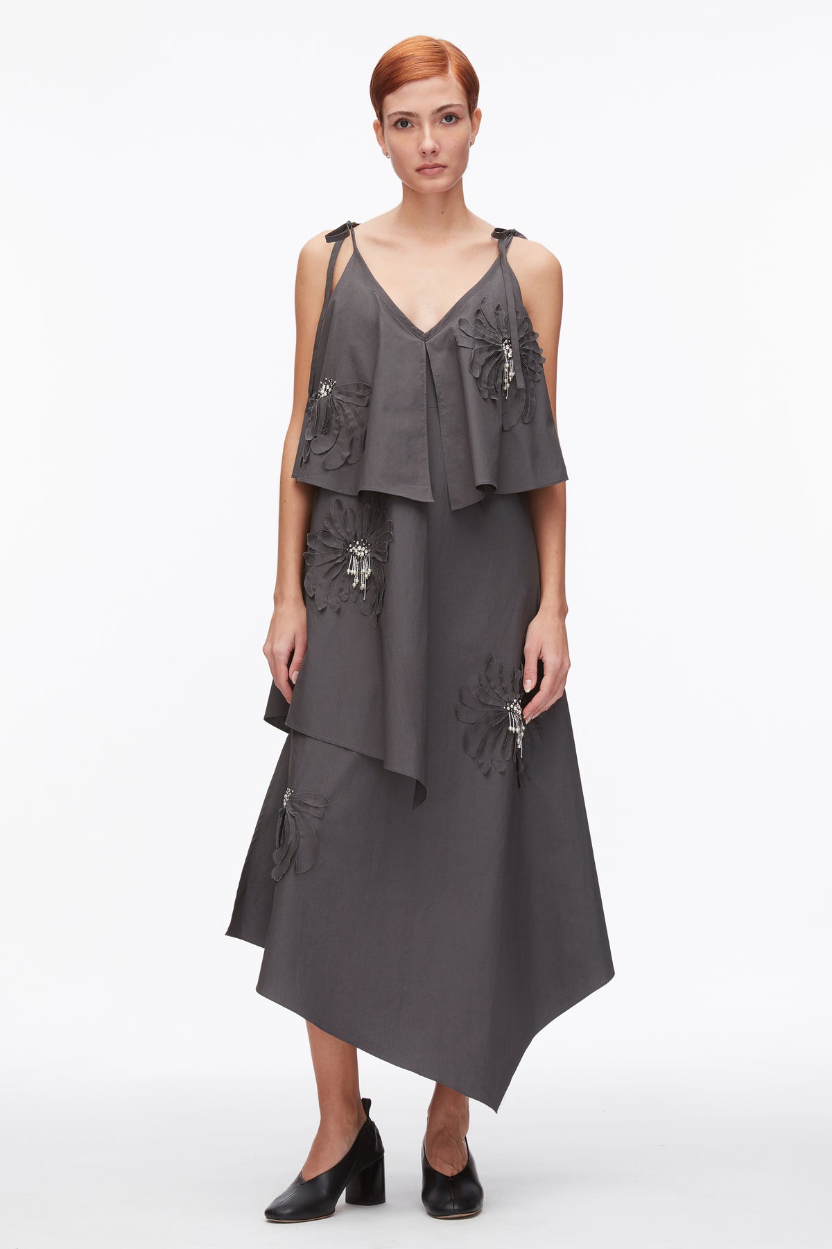 phillip lim midi dress Tulip Sleeve Dress - STONE