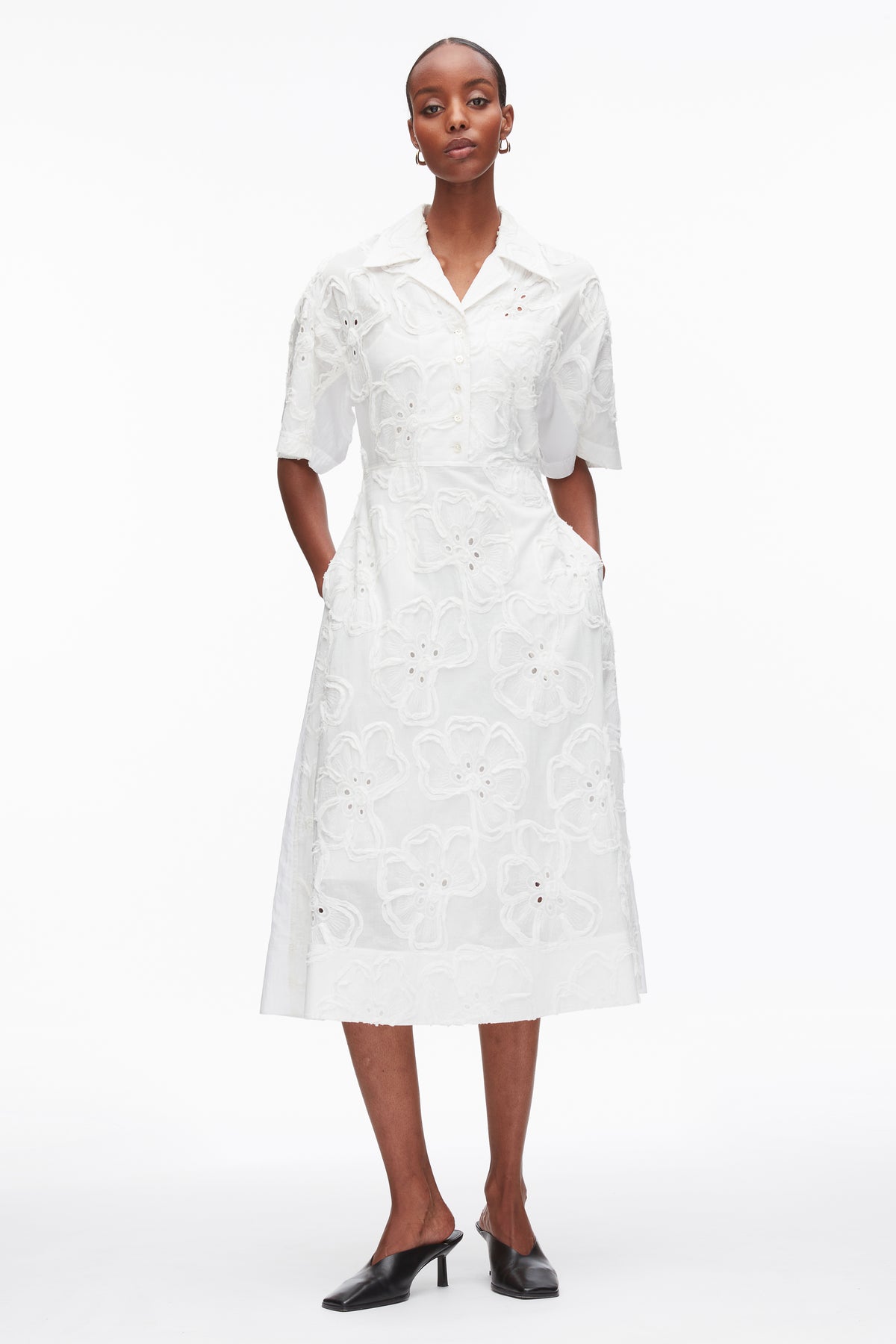 Embroidered Midi Shirt Dress – 3.1 Phillip Lim Embroidered Midi Shirt Dress – 3.1 Phillip Lim