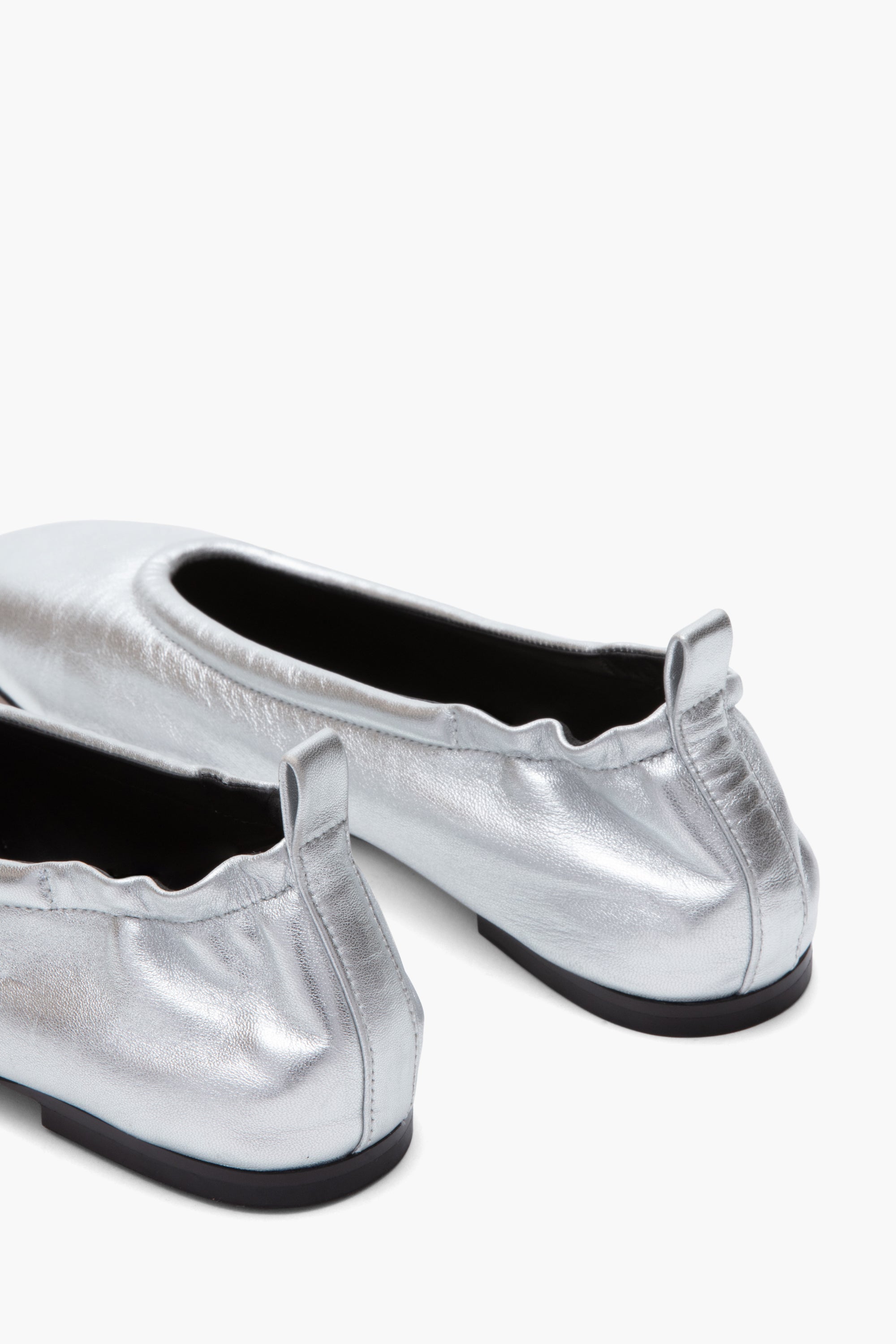 Silver ID Stretch Back Ballerina Flat | Phillip Lim Women's Shoes
