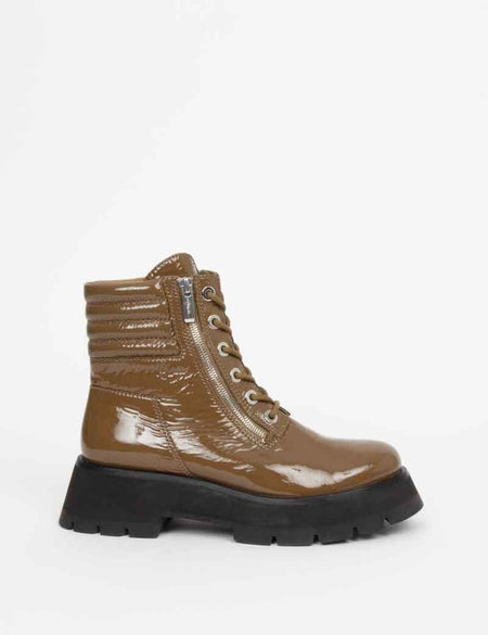 Kate - Lug Sole Double Zip Shearling Boot