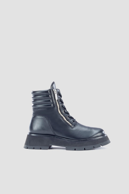 Kate - Lug Sole Double Zip Shearling Boot