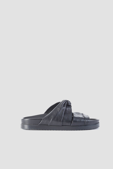Twisted Leather Pool Slide