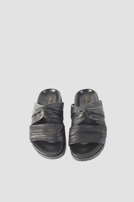 Twisted Leather Pool Slide