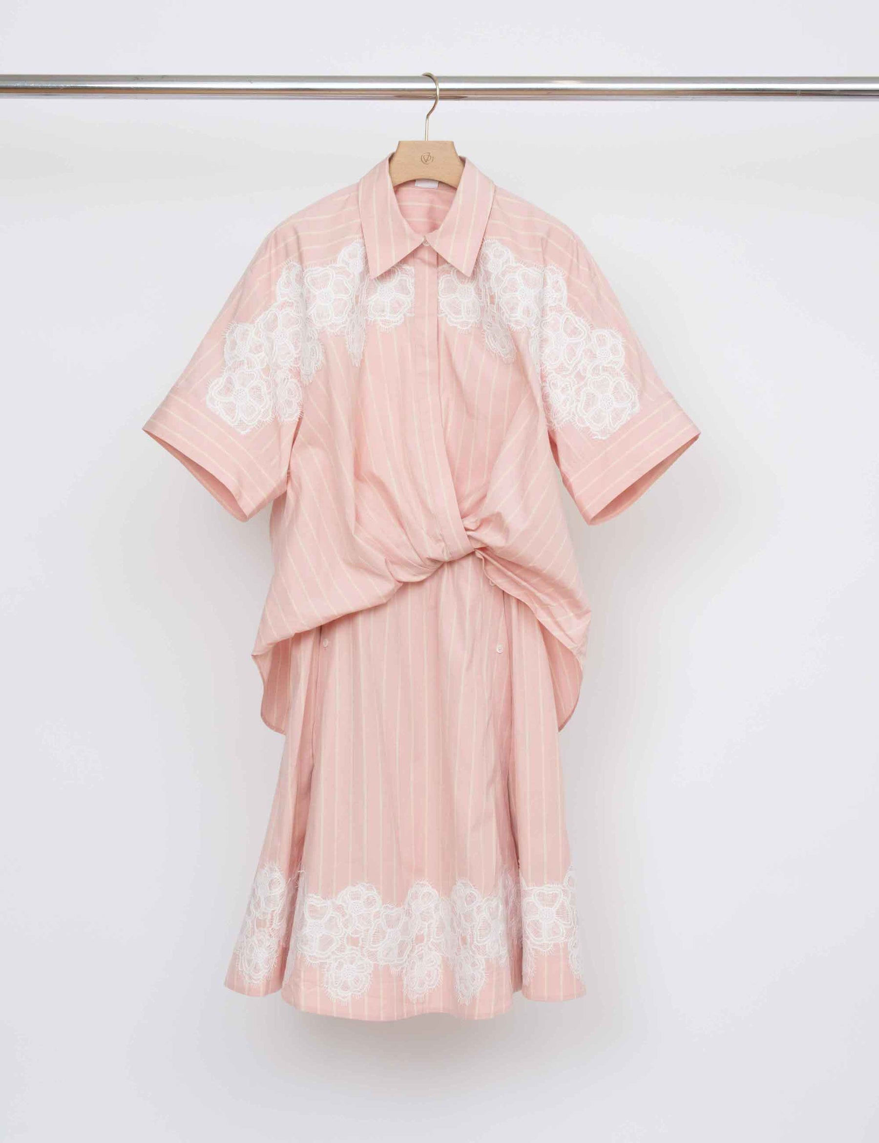 phillip lim tucked front shirt dress Tucked Front Shirt Dress with Lace Trim – 3.1 Phillip Lim