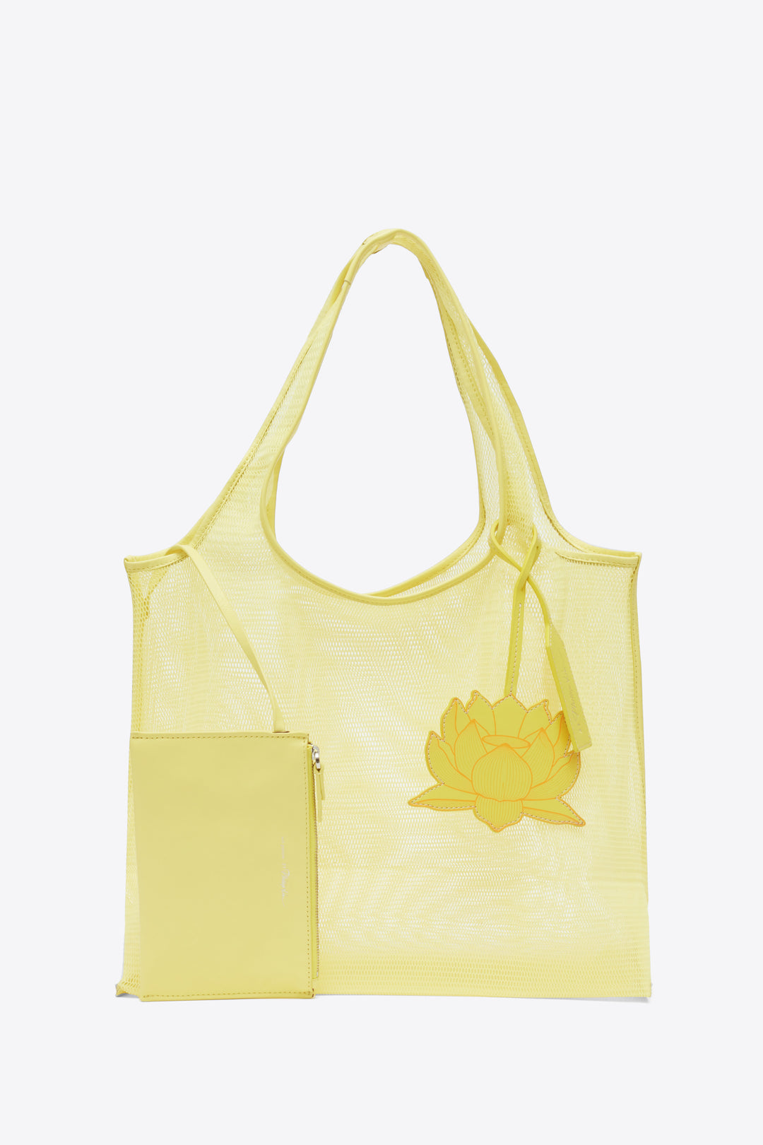 Blooming Lotus Mesh Market Tote